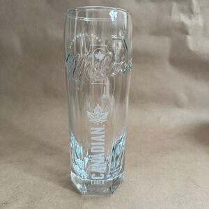 Molson Canadian Lager Olympic 1 Pint Embossed Beer Glass Vintage 1990s Ltd Ed.